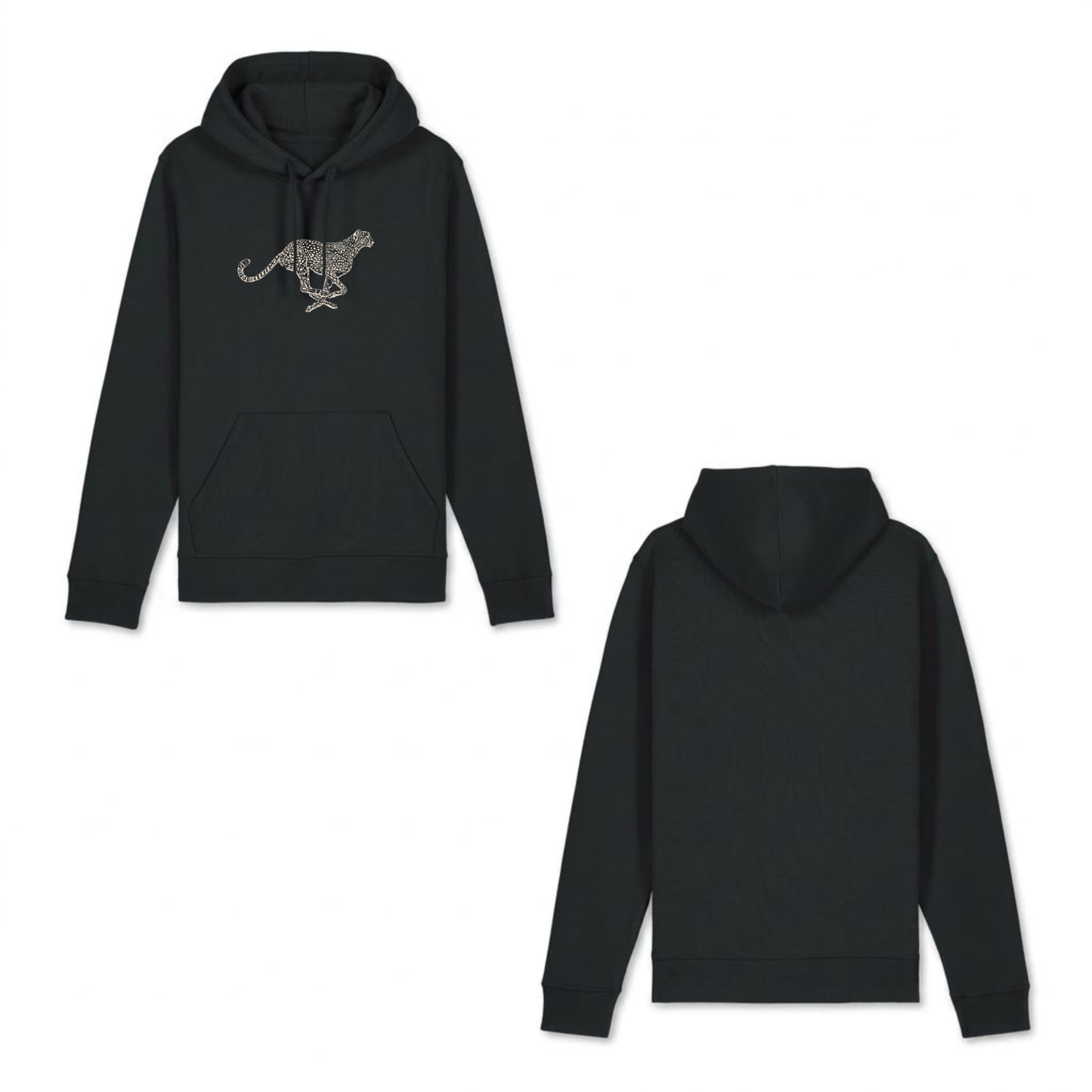 "GEPARD" HOODIE BLACK
