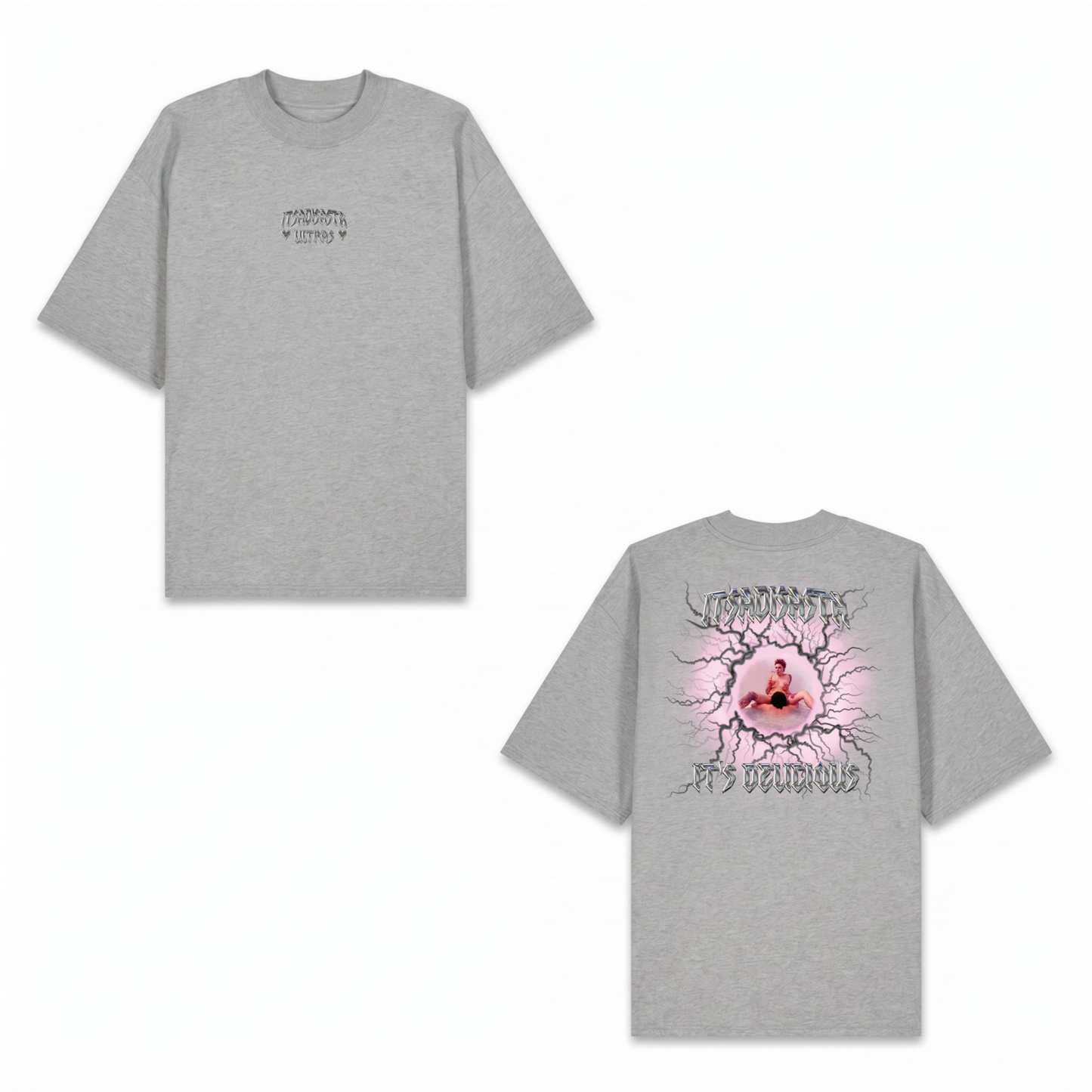ITSADISASTA ITSDELICIOUS SHIRT GREY