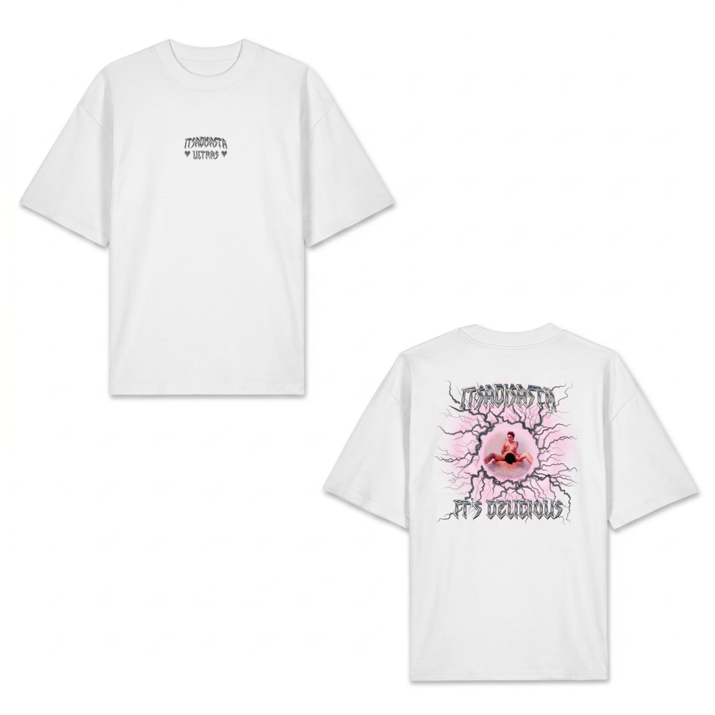 ITSADISASTA ITSDELICIOUS SHIRT WHITE