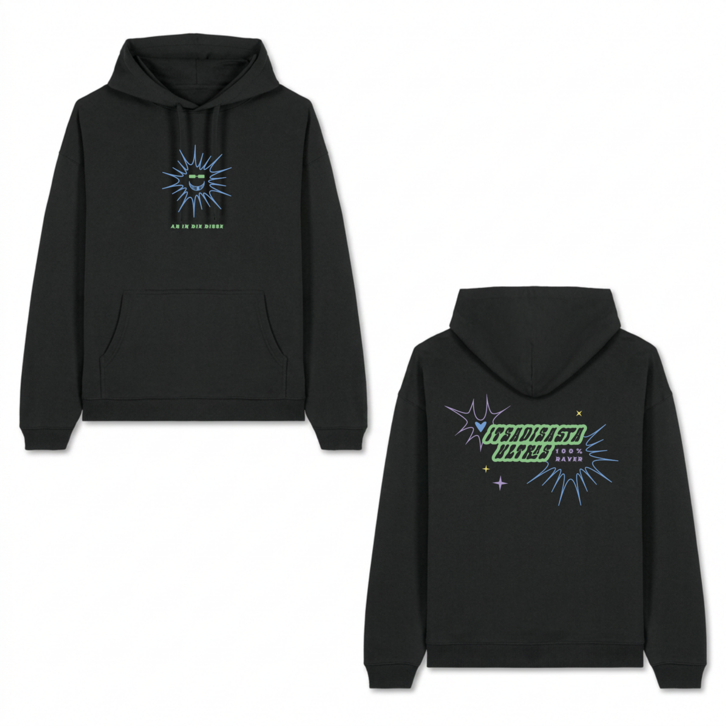 ITSADISASTA ULTRAS HOODIE BLACK