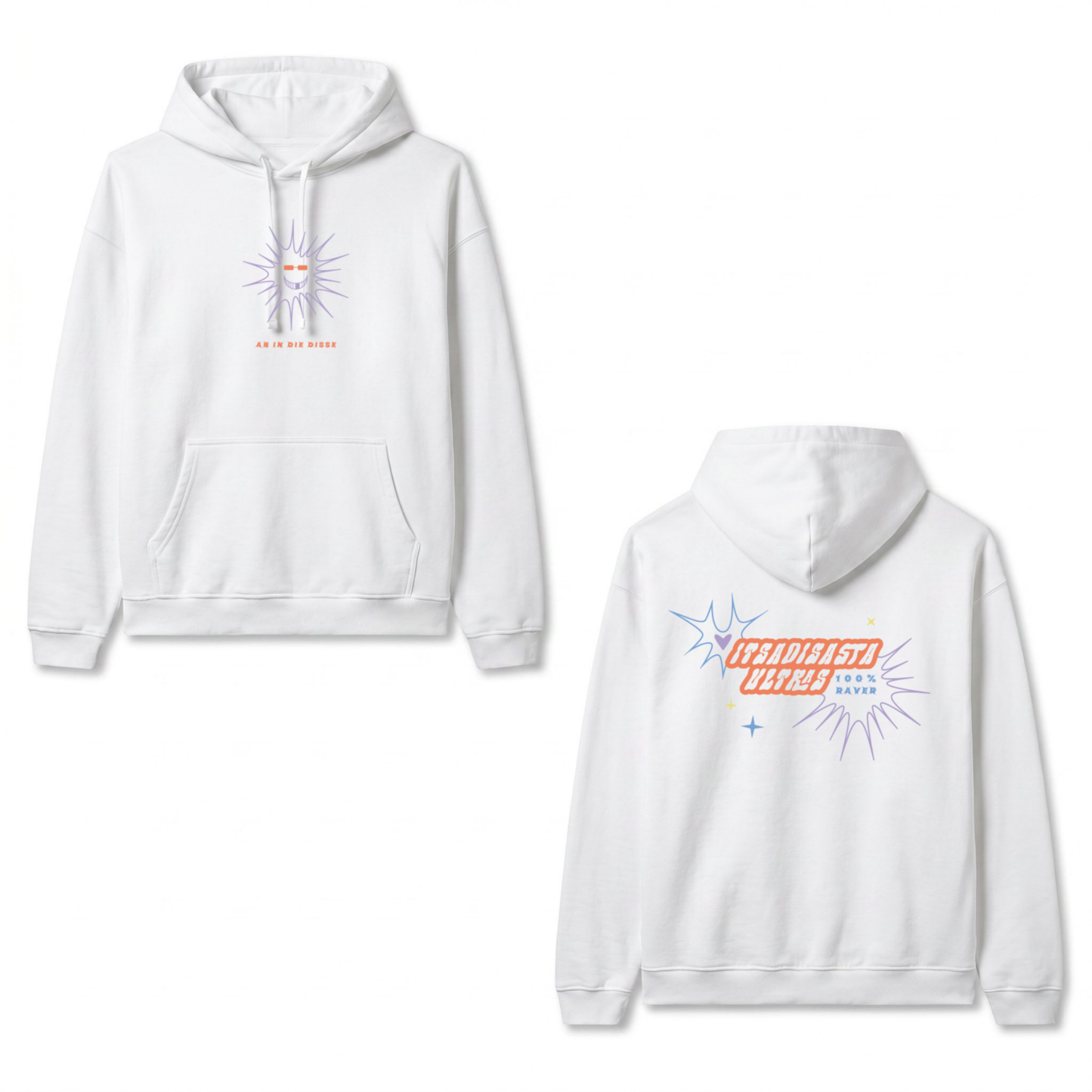 ITSADISASTA ULTRAS HOODIE WHITE