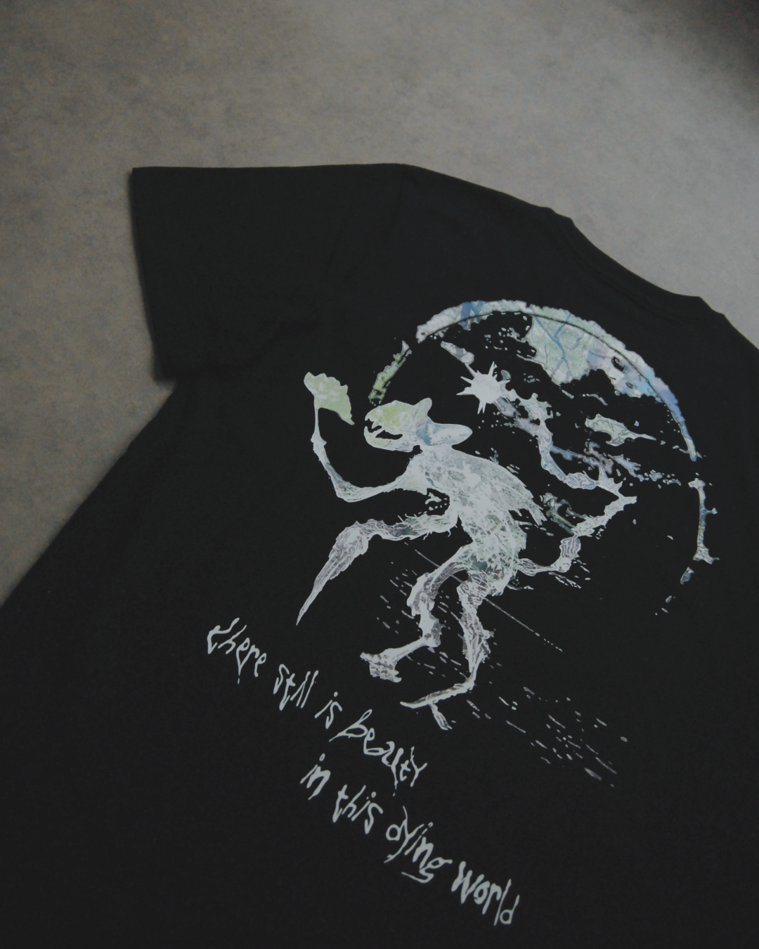 "ANOTHER WORLD" SHIRT BLACK