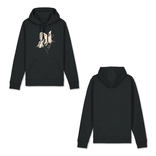 "BUTTERFLY" HOODIE BLACK