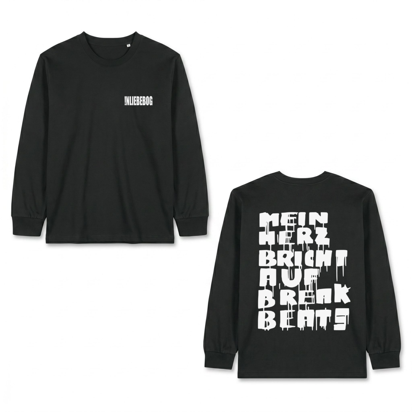 "!NLIEBEBOG" LONGSLEEVE BLACK/WHITE