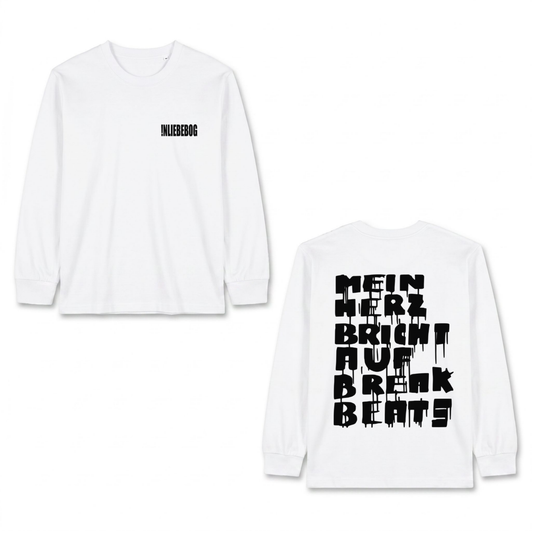 "!NLIEBEBOG" LONGSLEEVE WHITE/BLACK