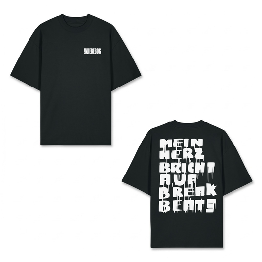 "!NLIEBEBOG" SHIRT BLACK/WHITE