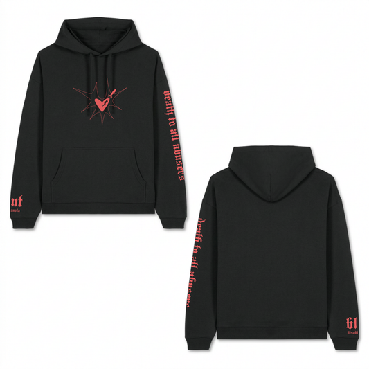 ITSADISASTA BLUT BLACK HOODIE RED