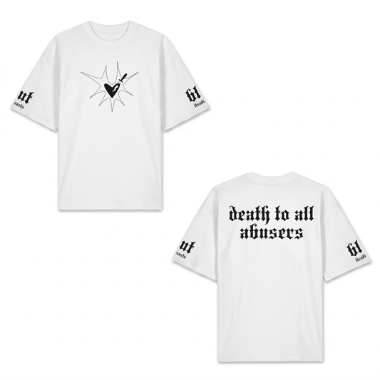 ITSADISASTA BLUT WHITE SHIRT BLACK