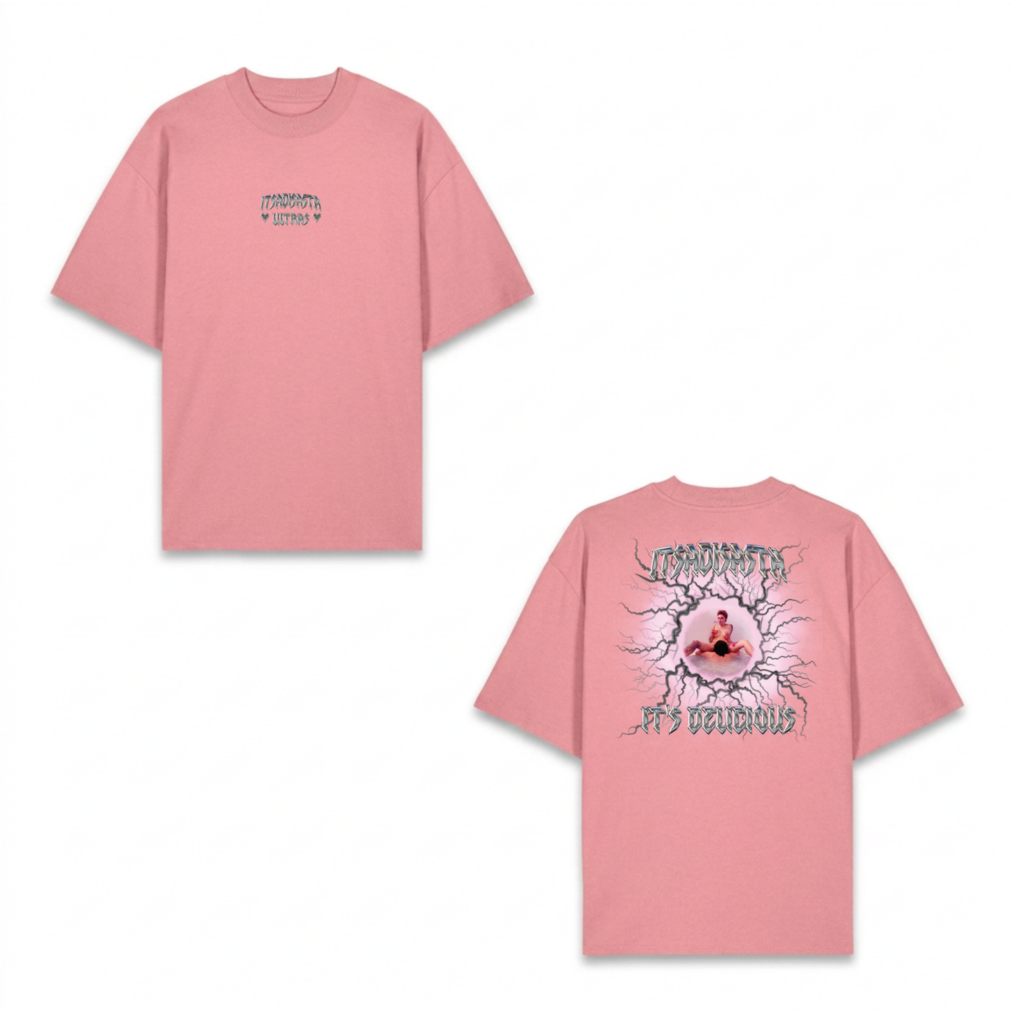 ITSADISASTA ITSDELICIOUS SHIRT PINK