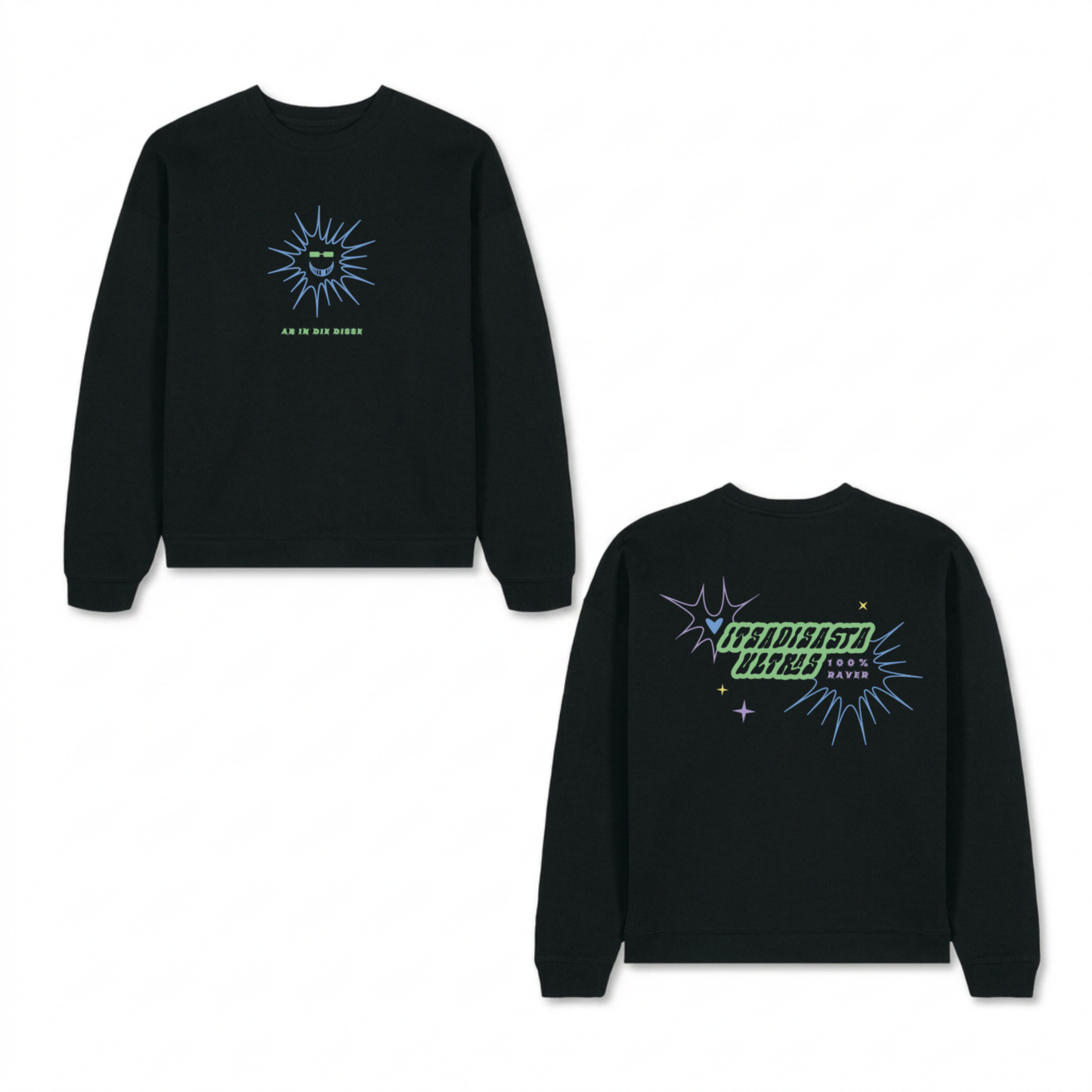 ITSADISASTA ULTRAS CREWNECK BLACK