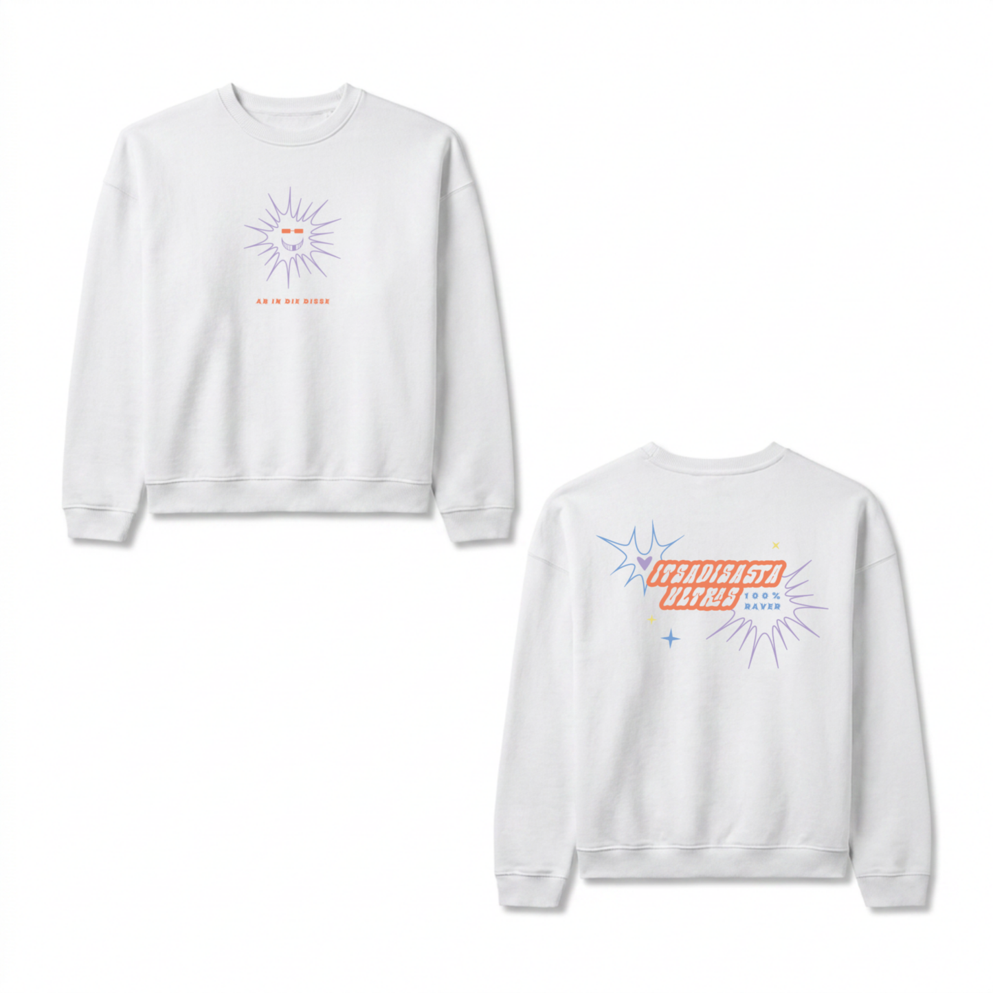 ITSADISASTA ULTRAS CREWNECK WHITE