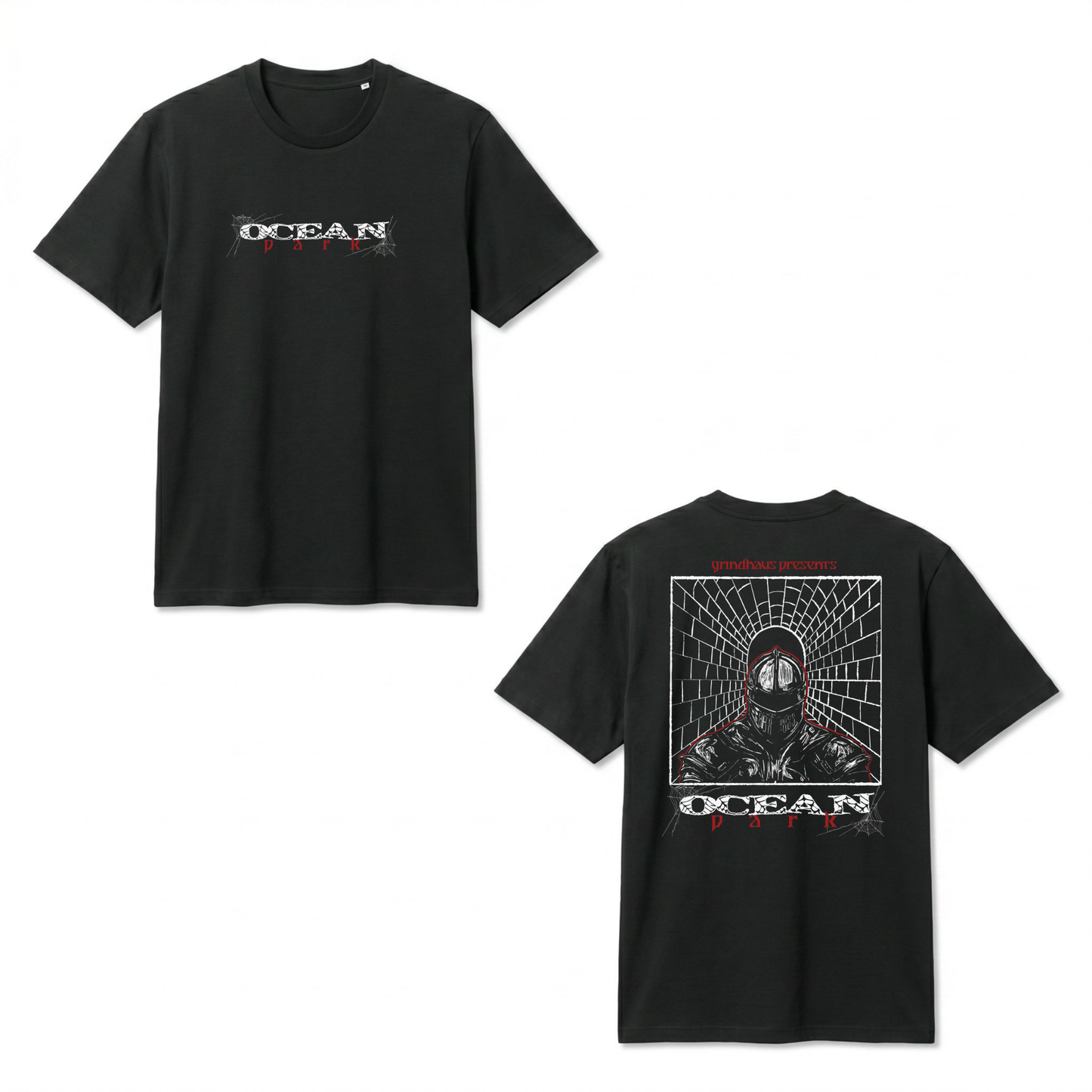 OCEAN PARK SHIRT RED WHITE PRINT